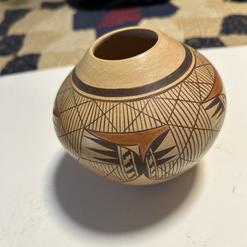 Hopi tewa pottery jar - pottery,